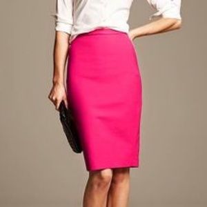 Banana Republic Bi-Stretch Wrap-Front Pencil Skirt